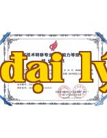 Bản sao chứng chỉ hoàn thành khóa đào tạo trình độ kỹ năng cho chuyên viên chuyển giao công nghệ